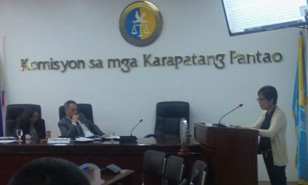 CTUHR Reports on EJKs and other Human Rights Violations Among Workers at the CHR Public Hearing﻿