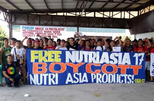 17 NutriAsia Workers Illegally Arrested, Falsely Charged and Jailed for Exercising Right to Strike