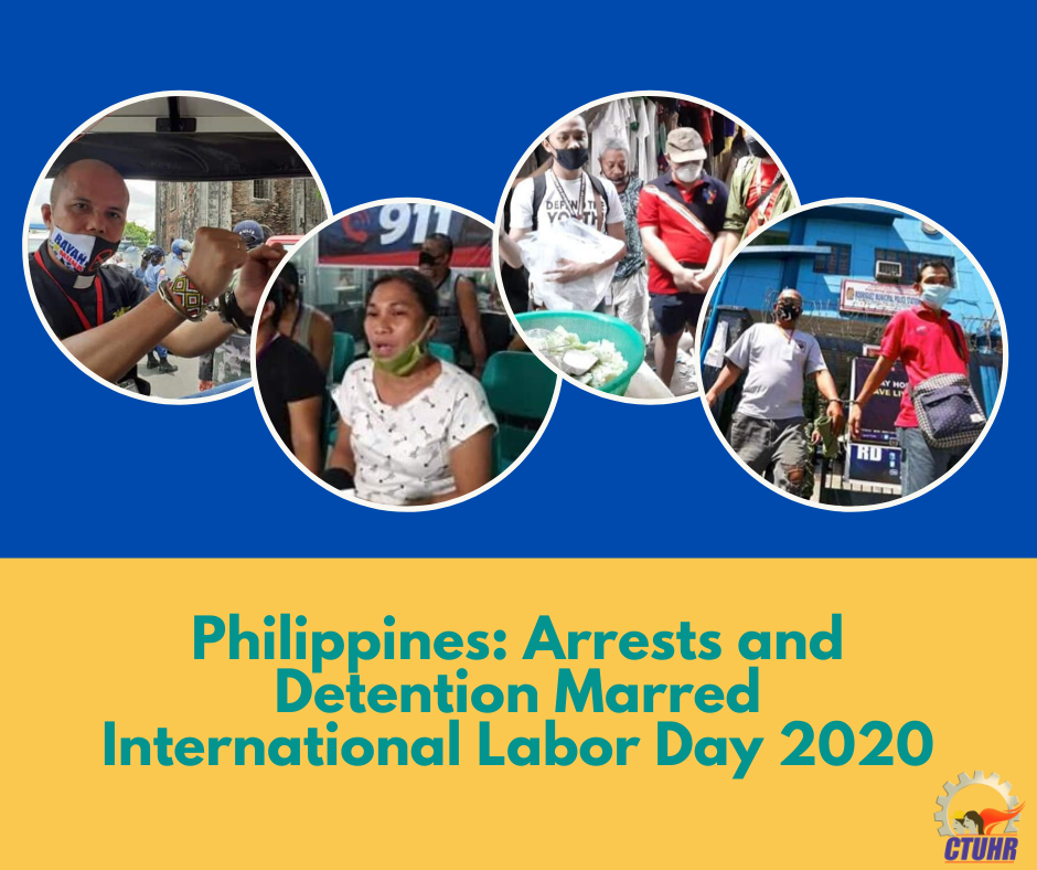 Philippines Arrests and detention Marred International Labor Day 2020