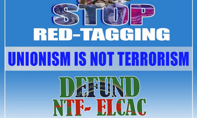 Labor Rights NGO Slam Intensified Red-tagging,  Calls for Defunding of NTF-ELCAC