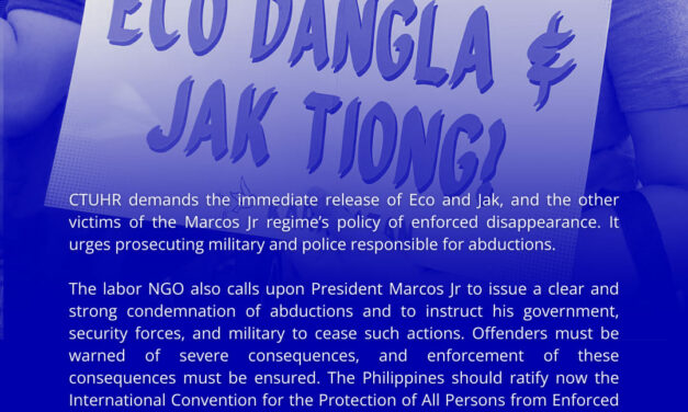 2 Pangasinan activists’ abduction merits widespread condemnation